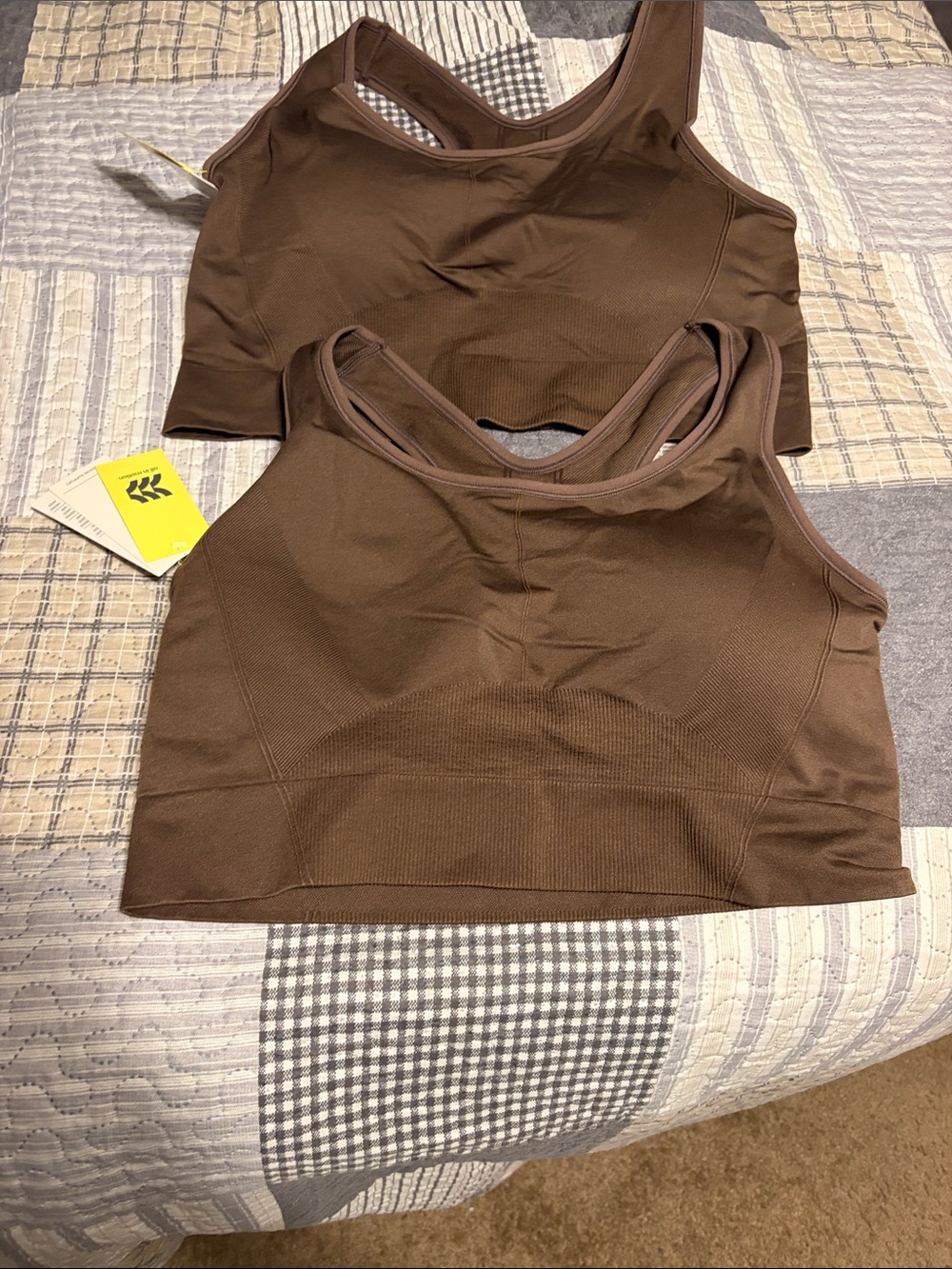 All in motion Brown Seamless Sports Bras - Set of 2